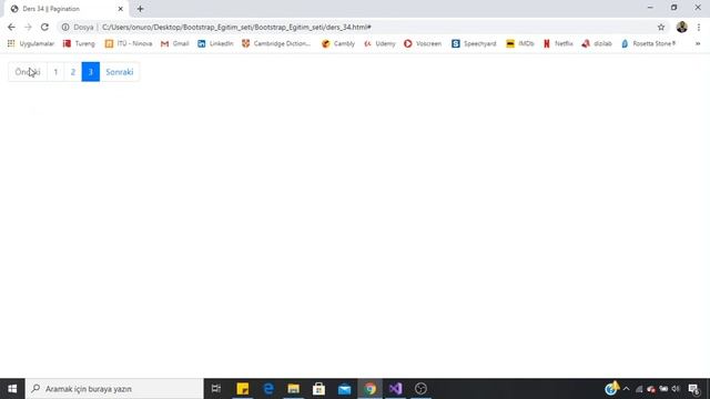 Bootstrap Dersleri -34- Pagination смотреть онлайн