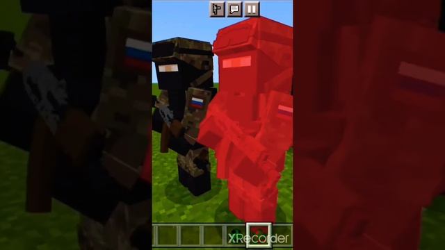 Russian soldiers in Minecraft. Military Mod смотреть онлайн