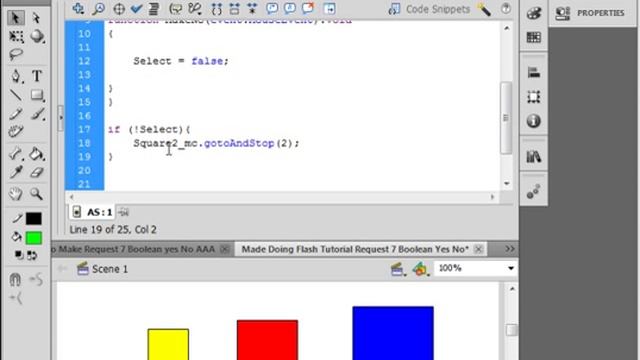 Flash Tutorial Request 7 Boolean Yes No смотреть онлайн