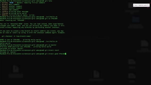 Screencast : trouvez un commit avec git-bisect смотреть онлайн
