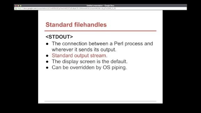 Perl: filehandles смотреть онлайн