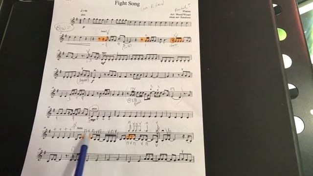 “Fight Song” Rachel Platten/Mark Wood orchestra arrangement/violin 1 Tutorial смотреть онлайн
