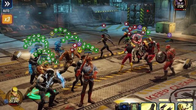 First Look at Incursion Raids 1.1 Skill Node 2 Difficulty 1 Marvel Strike Force MSF смотреть онлайн