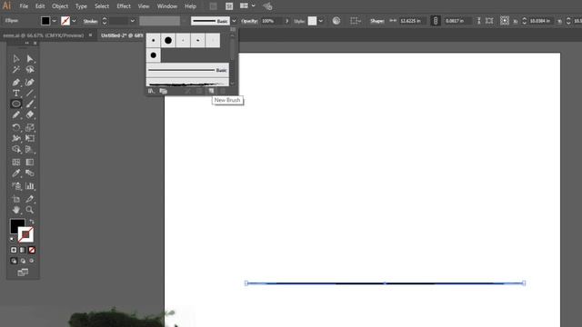 How To Make Custom Brush In ( ADOBE ILLUSTRATOR ) смотреть онлайн