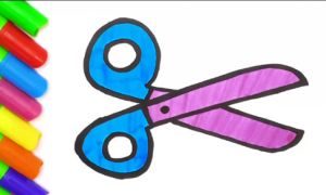 Как легко нарисовать Ножницы