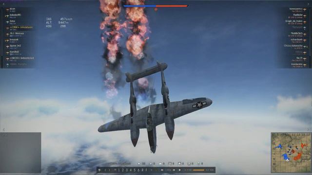 #WarThunder P-38G fuel tank fires are bullcrap! смотреть онлайн
