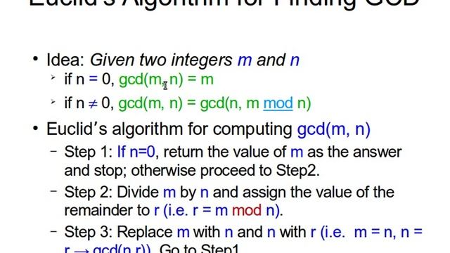 Euclid's Algorithm for finding the Greatest Common Divisor (GCD) смотреть онлайн