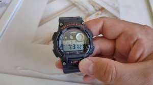 Casio W-735h часы с вибросигналом состоящие только из положительных деталей!