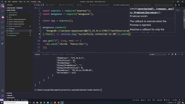 Docker networks & Communication with DNS: DevOps with Docker and Node.js + Mongodb/Redis Part #13 смотреть онлайн