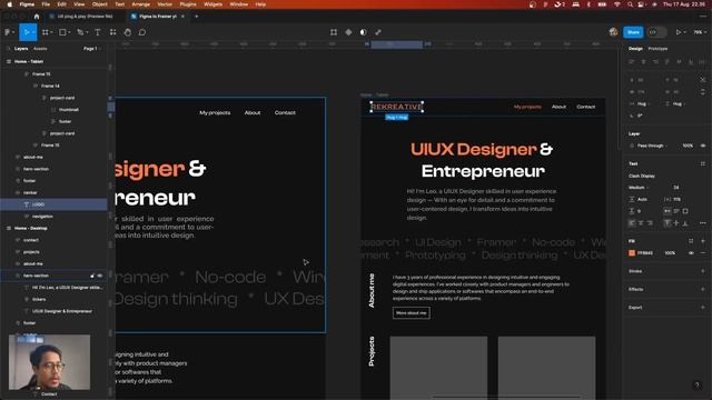 Bikin Website dari Figma ke Framer! #figma #framer #uiux смотреть онлайн