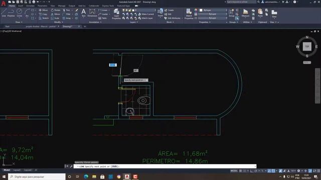 Como calcular Área e Perímetro no Autocad - 2021 смотреть онлайн