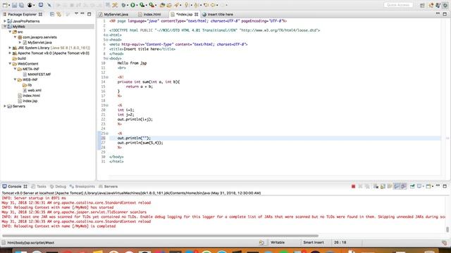 Java+Web (JSP/Servlets). Урок 10: JSP-страница смотреть онлайн