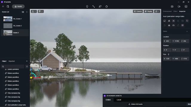 LUMION 11 VS D5 RENDER 2.0 VS ENSCAPE 3.1. RENDER COMPARACIÓN. смотреть онлайн