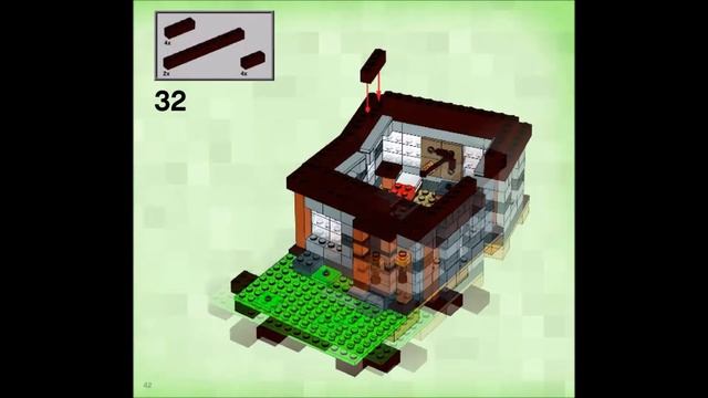 LEGO Minecraft 21115 The First Night DIY Instructions Steve Creeper Pig Survival смотреть онлайн