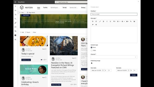 Wizdom Noticeboard demo смотреть онлайн
