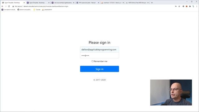 9. Admin and PHP Password Hash And Verify [with Homework!] | Build a CMS using OOP CMS tutorial MVC смотреть онлайн