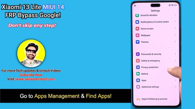 -Xiaomi 13 Lite FRP Bypass 2024 [Without PC] All Xiaomi MIUI 14 Latest Google Account ✅GMail Unlock