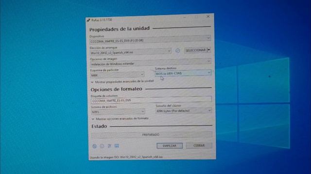 ERROR (RUFUS) LEGACY BOOT OF UEFI MEDIA (SOLUCION) WINDOWS 10 смотреть онлайн