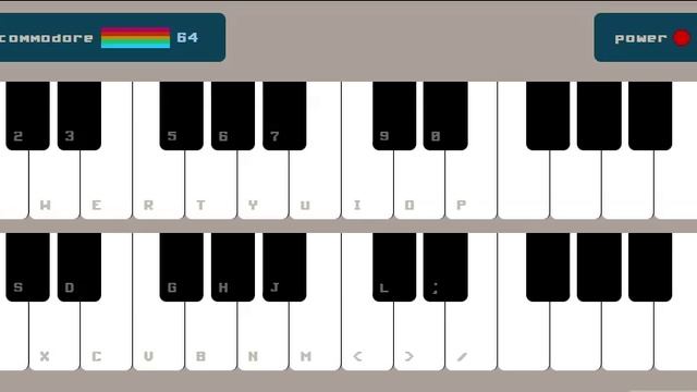 Он-лайн синтезатор Commodore64: импровизация