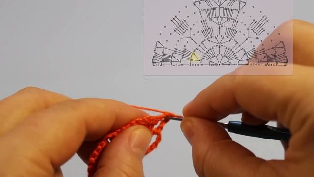 Как связать крючком косынку 1 часть Вяжем по схемам смотреть онлайн