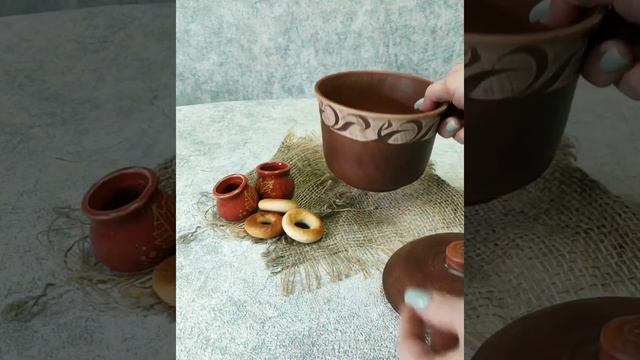 Славянская керамика, Горшочек для запекания 0,5л (красная глина) смотреть онлайн