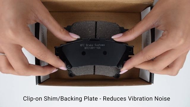 KFE1391-104 QuietAdvanced Rear Ceramic Brake Pad Unboxing смотреть онлайн