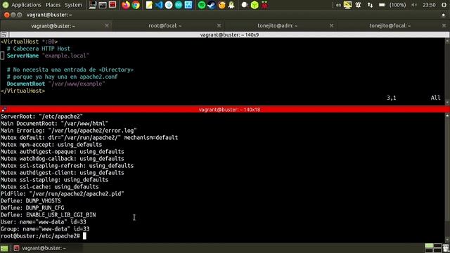 Configuración de VirtualHosts de Apache HTTPD 2.4 utilizando /etc/hosts смотреть онлайн