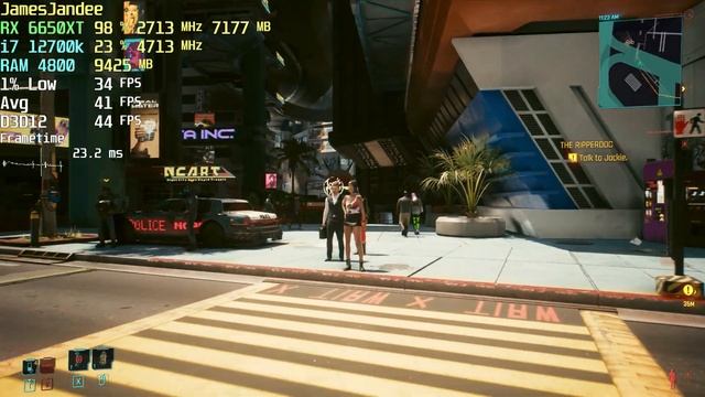 Cyberpunk 2077 1.6 2k 1440p Ultra RX 6650 XT i7 12700k September 2022 смотреть онлайн