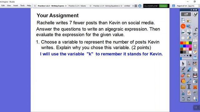 Practice 1.2.3 - Writing Expressions to Solve Problems смотреть онлайн