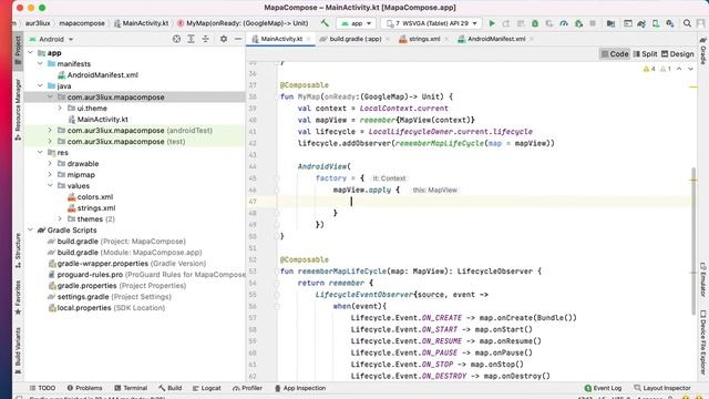 Jetpack Compose 14 - Mapas y Google map api key смотреть онлайн