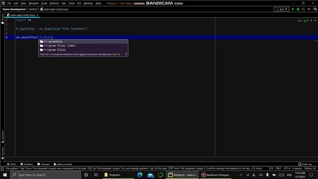 How to open apps using OS Module in python смотреть онлайн