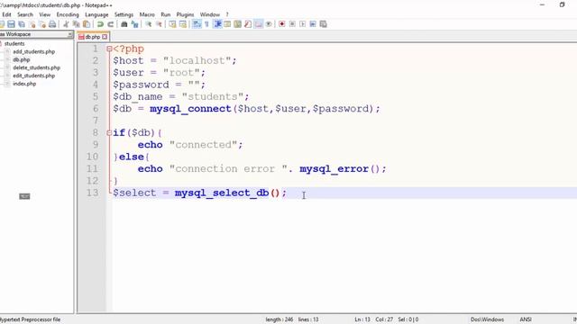 4 Crud system with php complete the connection process смотреть онлайн