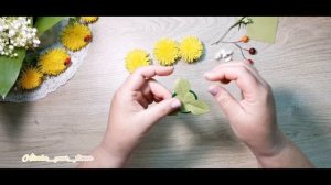 Одуванчики из фоамирана. Как делаю их я!!! Букетики из одуванчиков.