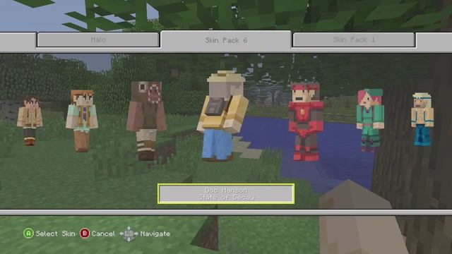 Minecraft Xbox 360 - Skin Pack 6 - ALL SKINS!!! смотреть онлайн