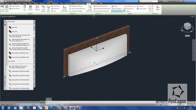 Adding in AutoCAD Solids to AutoCAD Architecture Walls as Body Modifiers смотреть онлайн