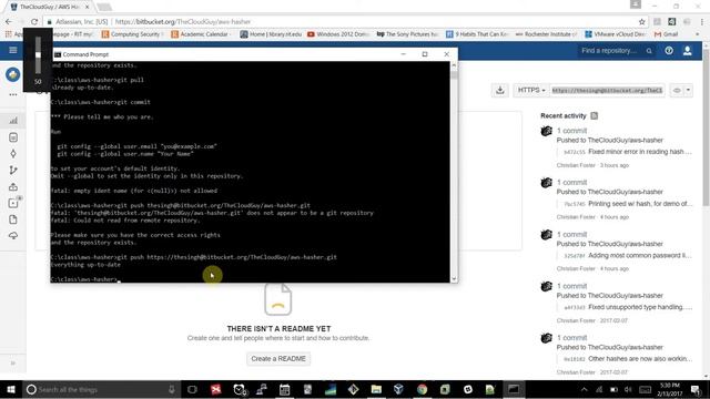 GIT on Windows 10. git pull and git push explained смотреть онлайн