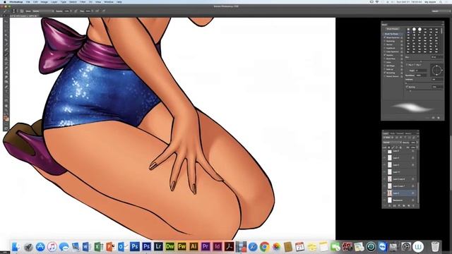 Create a comic art pin-up character in photoshop смотреть онлайн