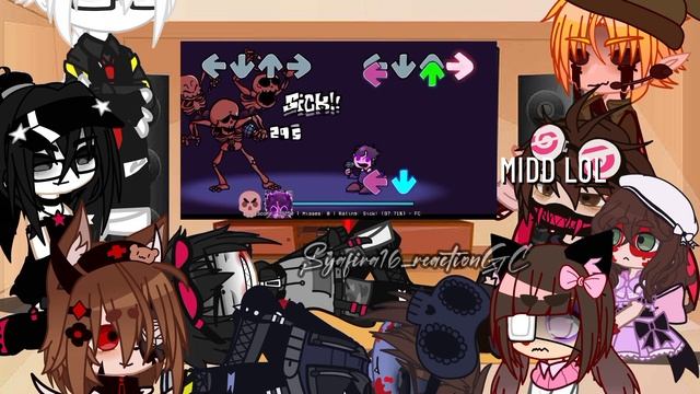 Creepypasta react to Friday night funkin Skeleton vs Jellybean (+Meowbahh character/oc - gacha club смотреть онлайн