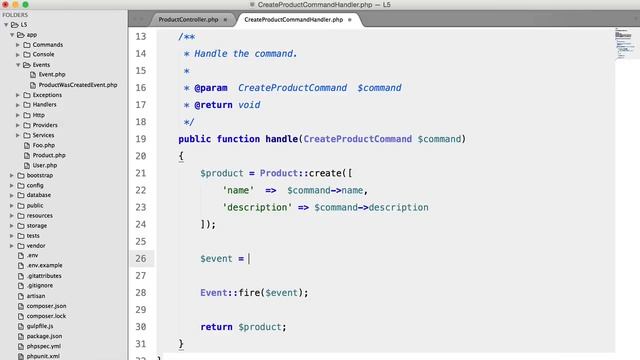 Laravel 5: What's new?: Events & Handlers (5/5) смотреть онлайн