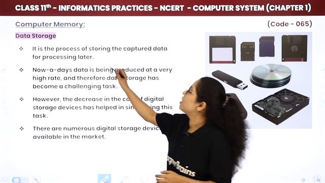 Class 11 Informatics Practices Chapter 1|Data Capturing,Storage & Retrieval-Computer System|Code 06 смотреть онлайн