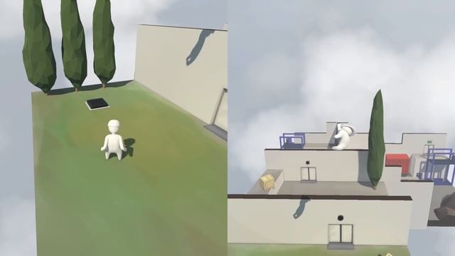 Human Fall Flat - Как играть вдвоем на одном пк? смотреть онлайн