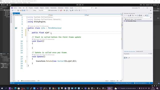 Rotar alrededor de otro objeto y Time.deltaTime смотреть онлайн