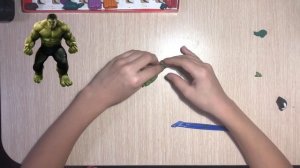 Лепка халка/modeling Halk из пластилина мой канал пошёл во всю
