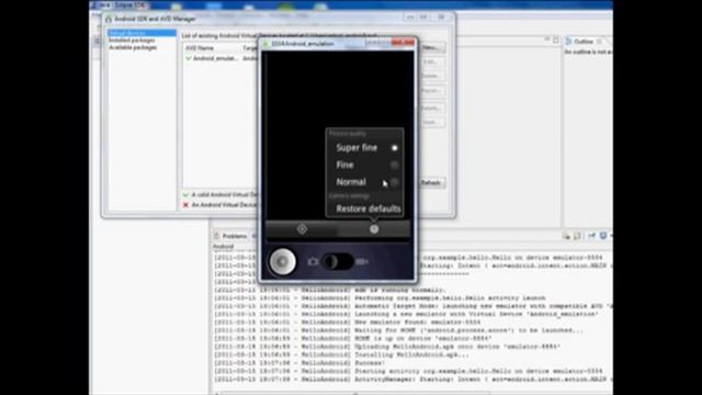 Android Development - Java JDK SE 6, Eclipse & Android SDK - Cell Phone Emulator Visible смотреть онлайн