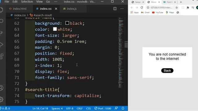 Movie App - JavaScript | MovieDB API смотреть онлайн