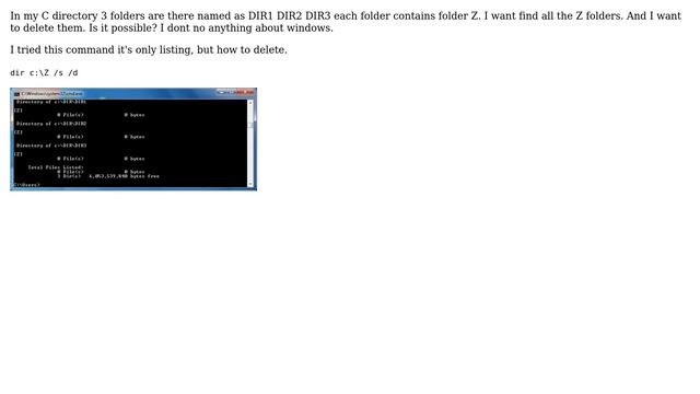 How to find and delete folder in windows 7 using commandline? смотреть онлайн