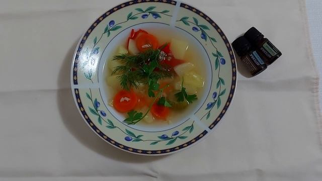 Аромашеф. Быстрый зимний согревающий суп с эфирными маслами компании Дотерра.#черныйперец, #кардамо