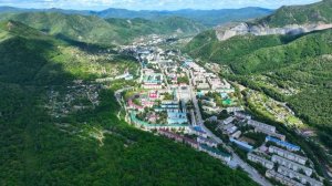 Дальнегорск | с высоты | окружающих сопок | Полный обзор | Приморье | 4k