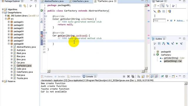 Java Design Patterns #08 Abstract Factory смотреть онлайн