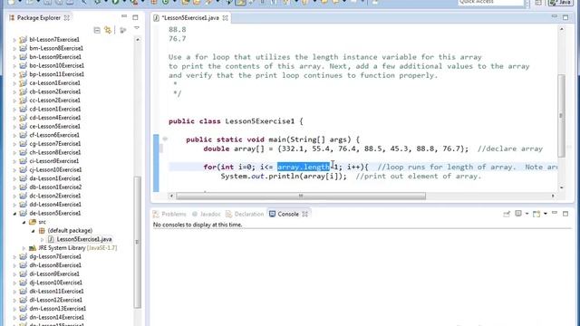 Learn Java - Exercise 05x - Array Length Instance Variable смотреть онлайн